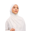 Sulam Kenanga Scarf in Kekabu White